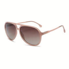VIVIENFANG Polarized Aviator Sunglasses for Women Retro Milky Pink