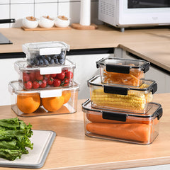 3pcs Plastic Food Storage Containers Keep Food Fresh & Organized
