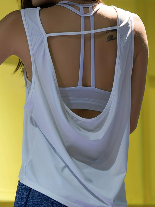 Breathable Backless Women's Sports Top