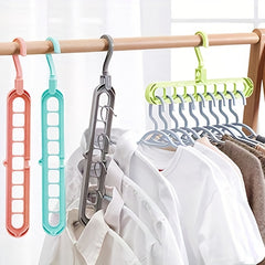 5pcs Multifunctional Closet Organizer with 9 Hole Coat Hanger