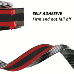 Carbon Fiber Pattern Car Rear Wing Decorative Strip, Hatchback General Purpose