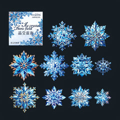 Snowflake Sticker Pack for Christmas Tree Decoration - Ice and Snow Series