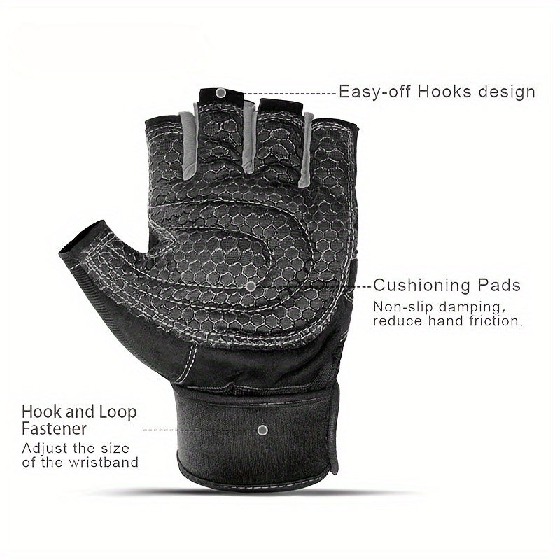 Unisex Breathable Fitness Gloves with Sunshade Closure