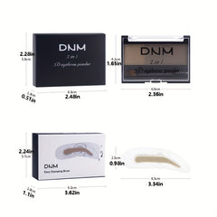 Waterproof Eyebrow Powder with Stamp and Brush