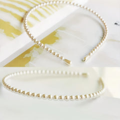 2pcs Faux Pearl Headband Hairbands Bridal Hair Hoop Hair Accessories