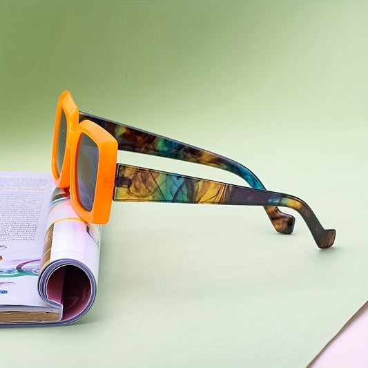 Y2K Clear Lens Glasses For Women Men Gradient Lens Sunglasses Anti UV400