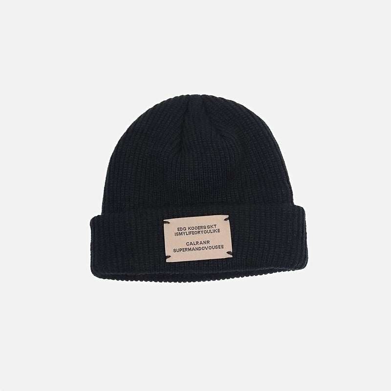 Vintage Woolen Beanie Hat Women's Cap Autumn Winter Cold Cap