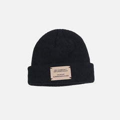 Vintage Woolen Beanie Hat Women's Cap Autumn Winter Cold Cap