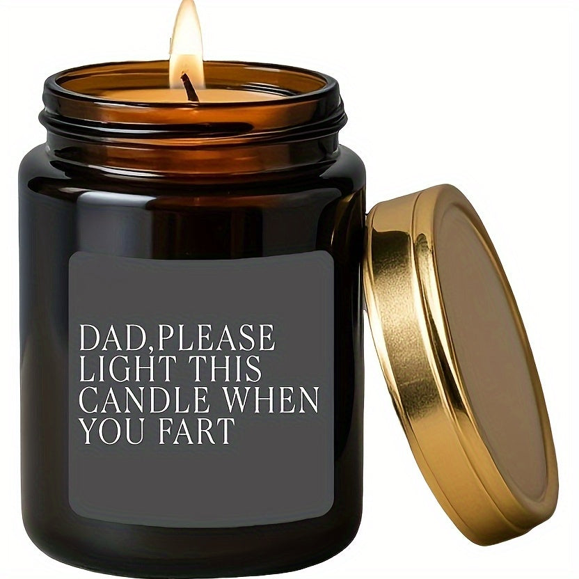 3pcs Dad Candle Toilet Humor Stickers Waterproof Decorations
