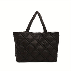 Quilted Crossbody Bag Nylon Shoulder Bag Women's Casual Handbag