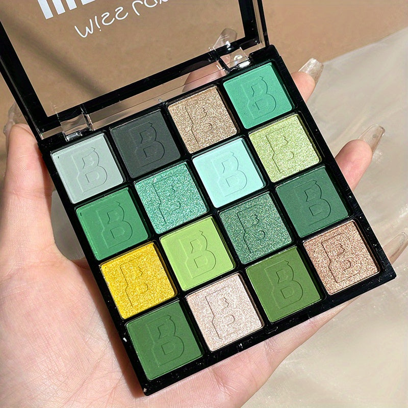 Purple Eyeshadow Palette Glitter Finish Waterproof Cosmetics