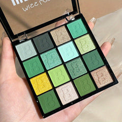 Purple Eyeshadow Palette Glitter Finish Waterproof Cosmetics