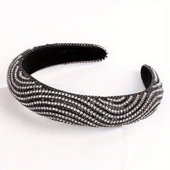 Rhinestone Headband Wide Thickened Hair Band Hair Accessories