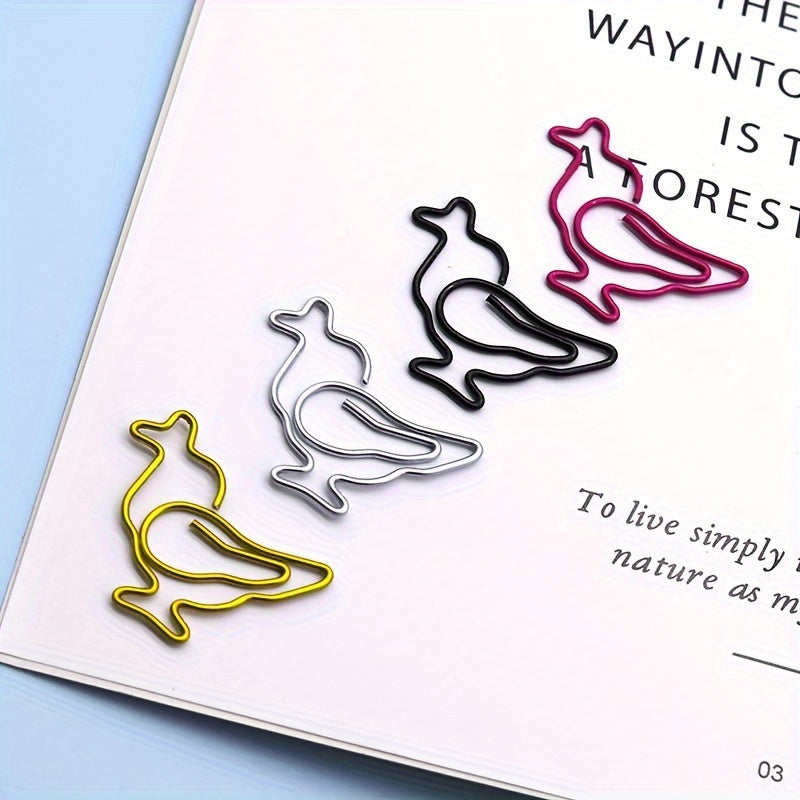 10pcs Chicken Shape Paper Clip Golden Silvery P