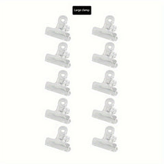 10 Pcs Storage Folder Label Office Supplies Metal Spring