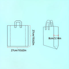 5pcs Gift Bag Cosmetic Bag Clothing Packaging Bag Shopping Bag With Handle