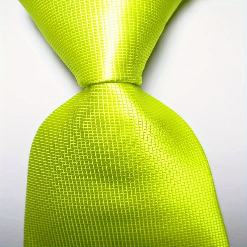 Solid Jacquard Woven Men's Tie Set