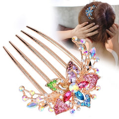 Sparkling Rhinestone Side Comb Hair Ornament