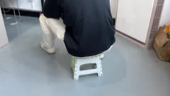 1pc Folding Stools Portable Handle Lightweight Plastic Chair Outdoor Camping