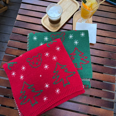 Knitted Wool Warm Casual Christmas Scarf