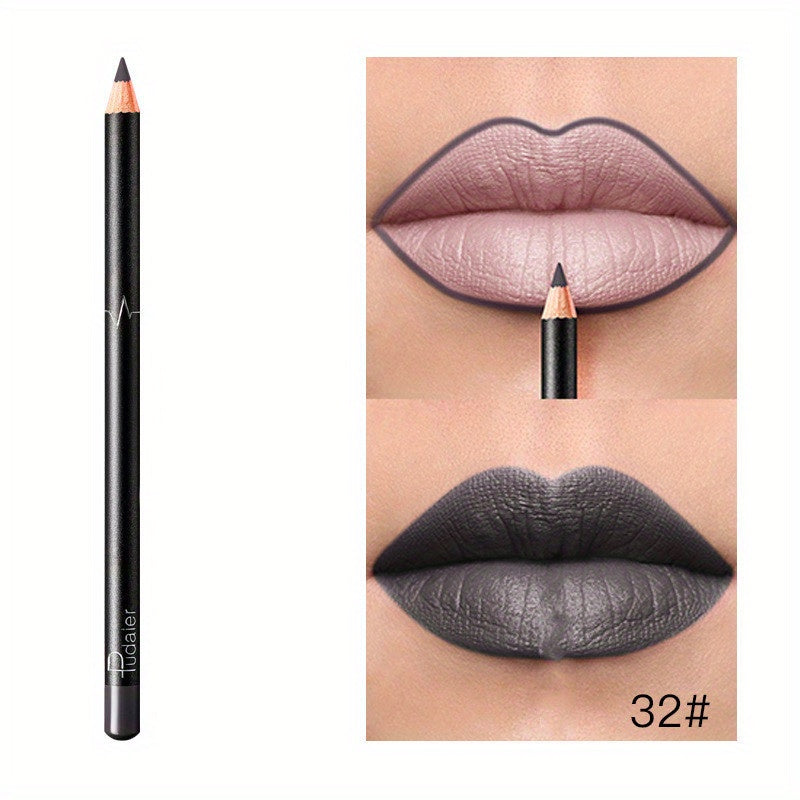 18 Colors Lip Liner Pencil Matte Finish Waterproof Long Lasting