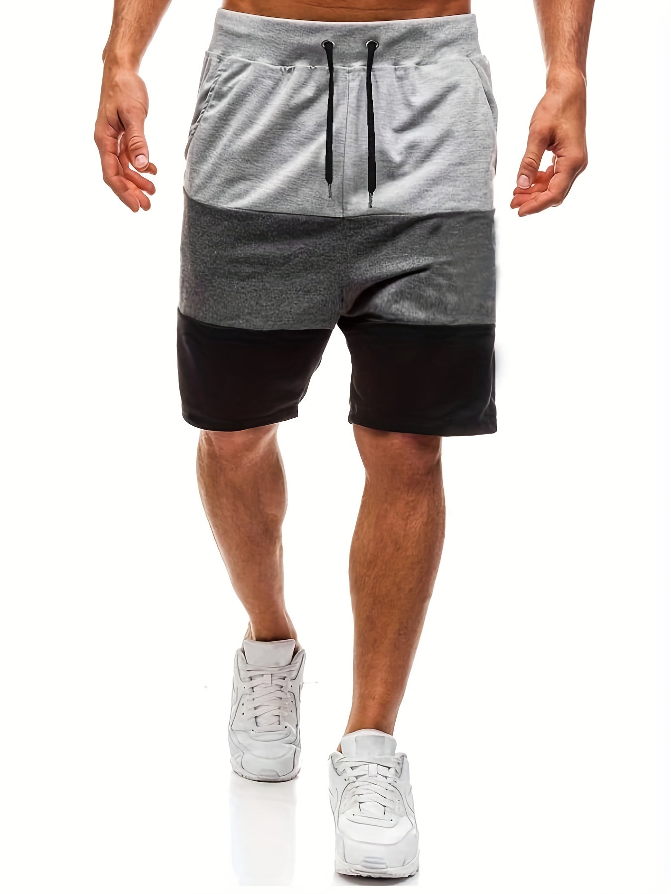 Comfy Athletic Shorts Men's Casual Stretch Elastic Waist Drawstring Shorts