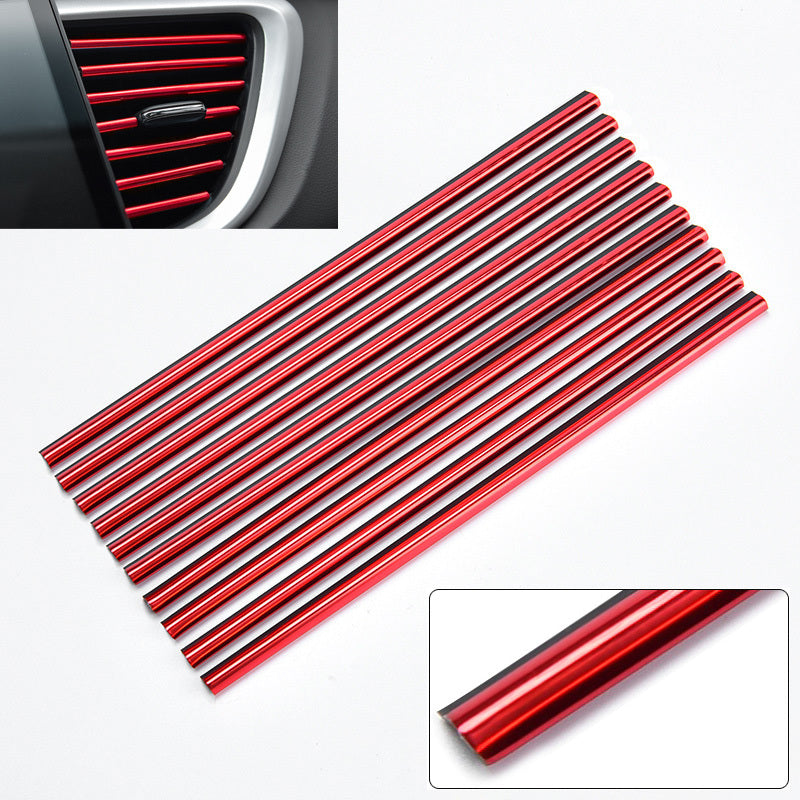 10pcs Car Air Conditioner Vent U Shape Moulding Trim Strips