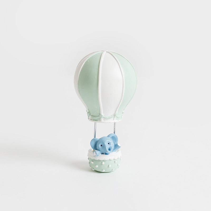 Animal Hot Air Balloon Ornament for Dollhouse