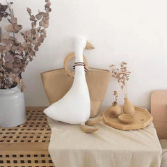 Cute Cartoon Goose Doll for Kids' Room Decor