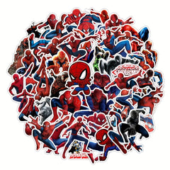 50pcs Spider Man Stickers Self Adhesive Waterproof DIY Decoration