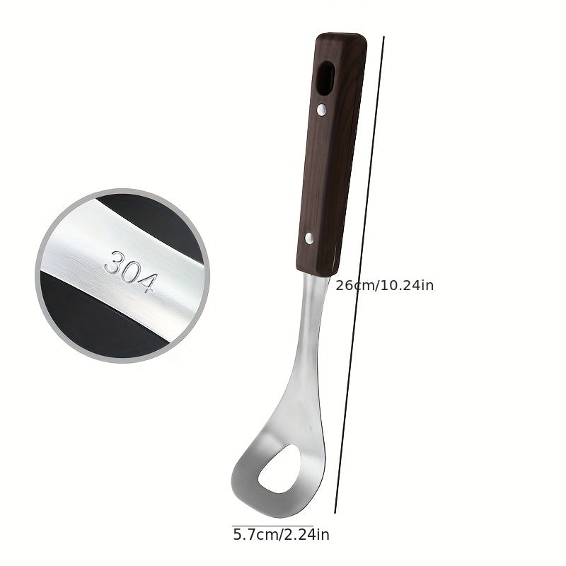 Stainless Steel Meatball Spoon Non Stick Maker with Wood Handle
