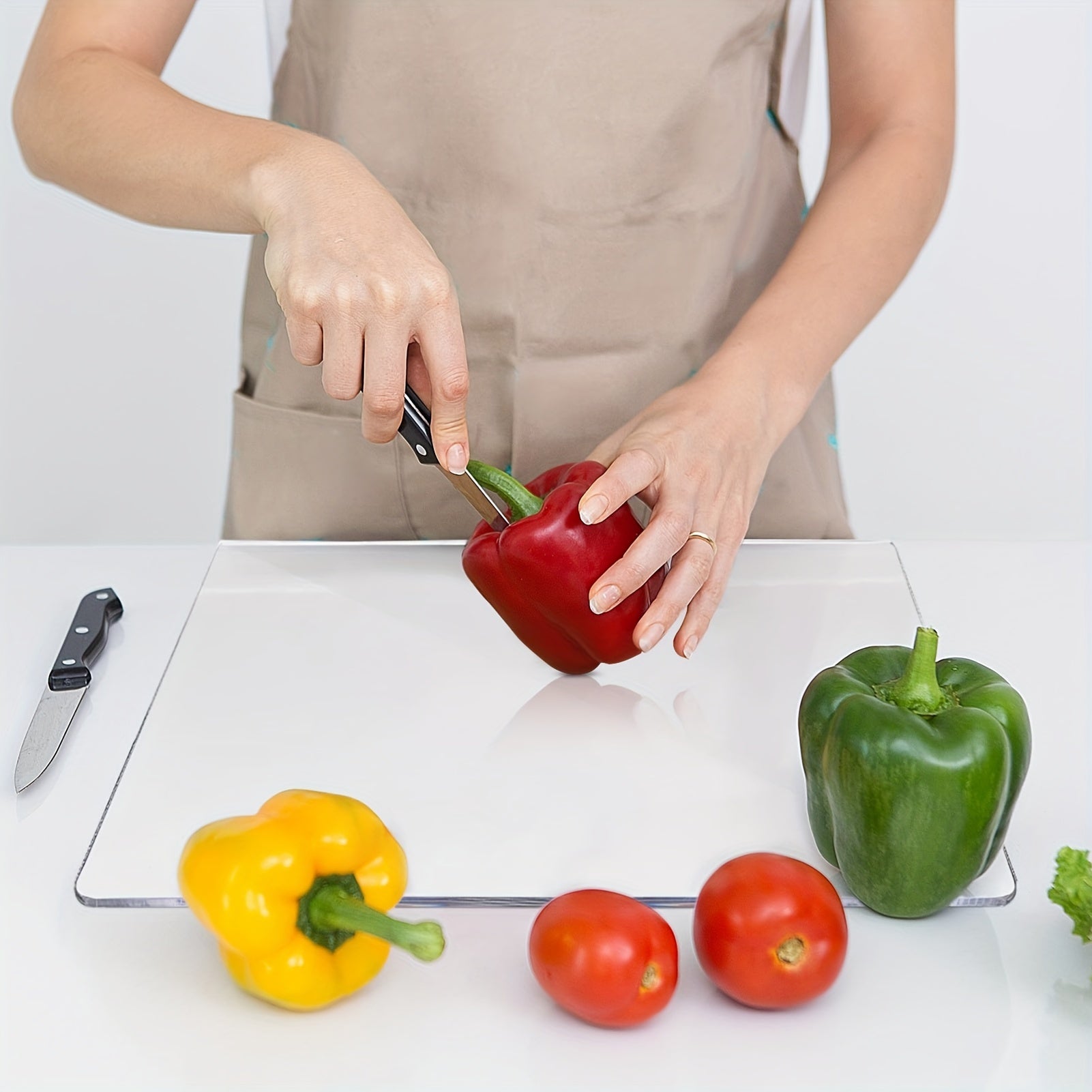 Acrylic Transparent Cutting Board for Kitchen Non-Slip