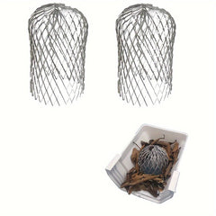 2pcs Gutter Guard Aluminum Filter Strainer Rain Gutters Downspout Guard