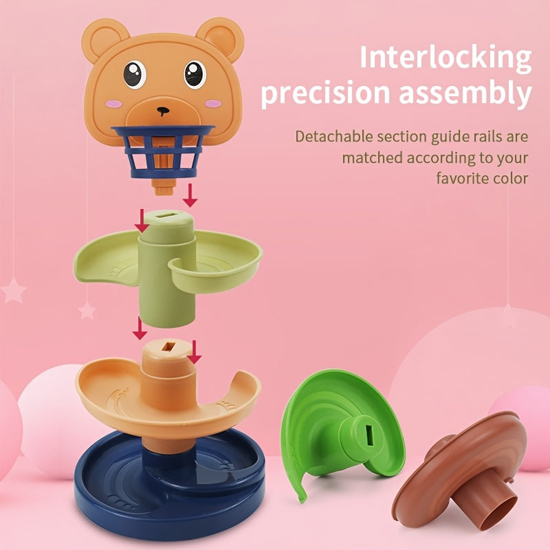 Children's Stacked Shooting Track Rolling Ball Tower