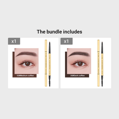 Double Headed Eyebrow Pencil Fine Tip 3D Shaping Eyebrow Pen