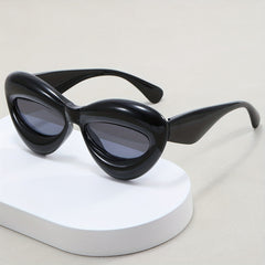 Y2K Inflated Cat Eye Sunglasses For Women Men UV400