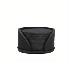 10pcs Waterproof Felt Coasters for Coffee Cups, Desktop Protection