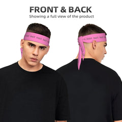Bright Pink Non Slip Workout Headband Sweat Wicking Stretchy & Breathable