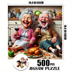 1000pcs Jigsaw Puzzle for Adults - Elderly Couple Dinner