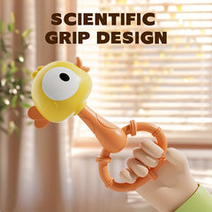 Frog Chicken Style Sand Hammer Hand Bell Toy Multicolor