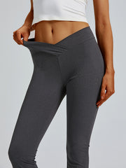 Women's High Waist Flared Leggings for Yoga Workout