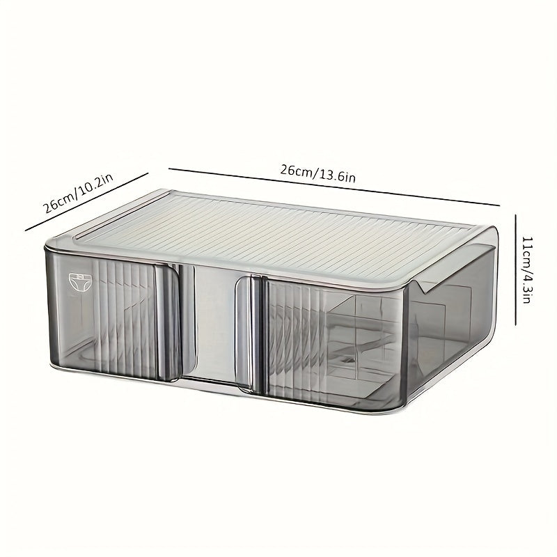 3-in-1 Underwear Panties Socks Storage Box