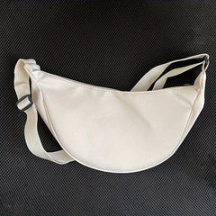 Solid Chest Bag Large Capacity Travel Crossbody Bag Casual Nylon Dumpling Bag