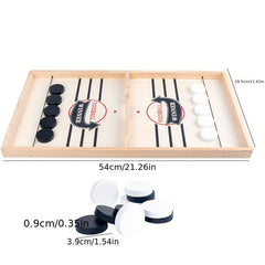 Wooden Slingshot Hockey Game for Kids and Families - Birthday Gift