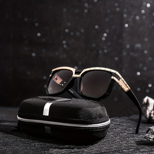 Men's Square Frame Sunglasses Steampunk UV Protection