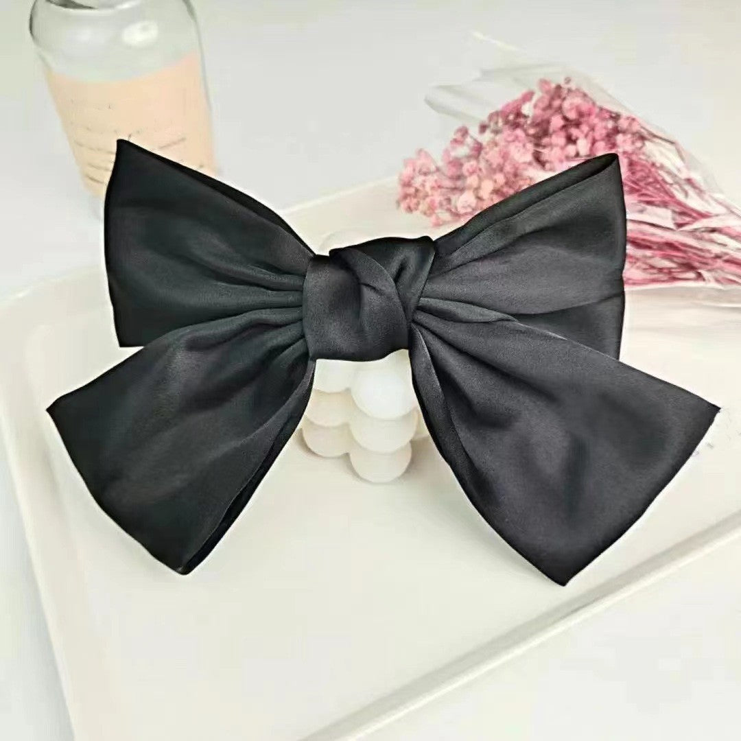 Big Bow Hair Clips Satin Hair Barrettes Women Girls Hair Accessories