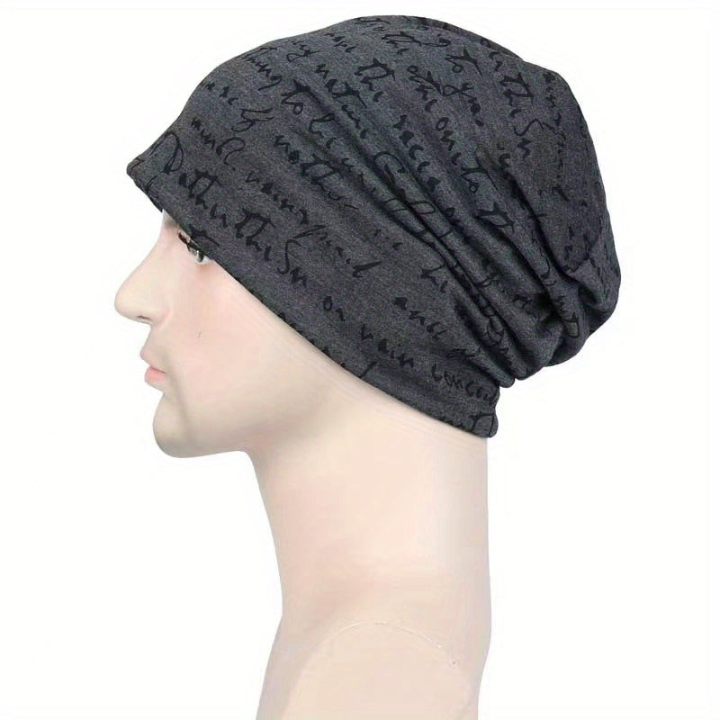 Men's Spring Summer Thin Pullover Hat Cotton Polyester Turban Hat