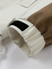 Men's Pocket Windbreaker Hooded Jacket for Spring Fall