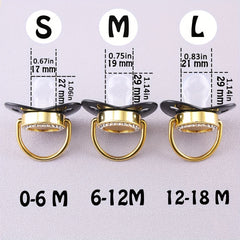 Personalized Baby Pacifier Set with Name, Box & Clip