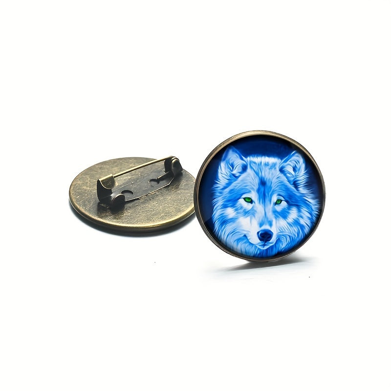 Wolf Totem Brooch Pin - Animal Lover Fashion Jewelry Accessory